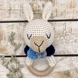 Llama crochet teether ring (Colour options TBA)