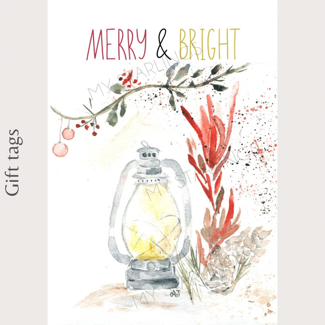 Merry & Brights Gift Tag (Single)