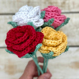 Crocheted Rose - Any colour of your choice