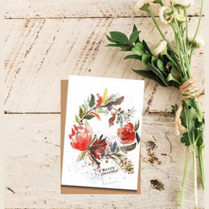 Christmas Wreath Gift Card - Small (A7)