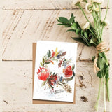 Christmas Wreath Gift Card - Small (A7)