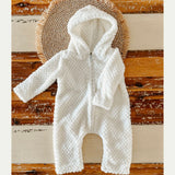 Hoodie Romper: 0-3 Months