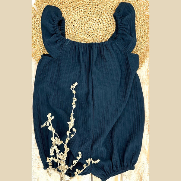 Bubble Romper - Teal, 9-12 Months