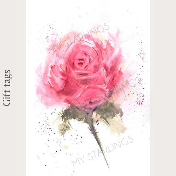 Rose Gift Tag (Single)