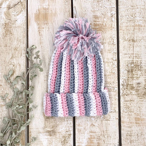 Crocheted beanie: Newborn