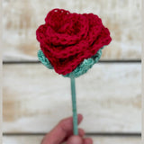 Crocheted Rose - Any colour of your choice