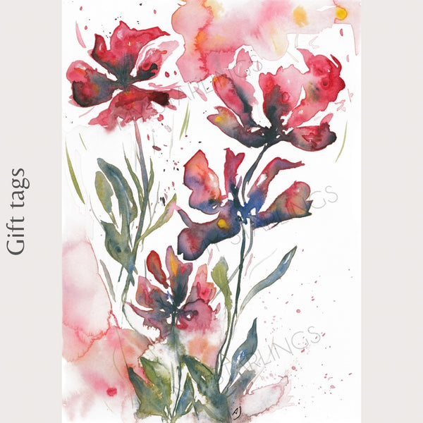 Floral Gift Tag (Single)