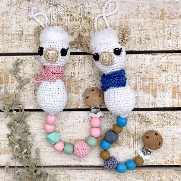 Alpaca pacifier chain