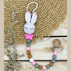 Bunny pacifier chain