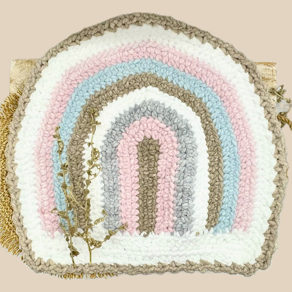 Rainbow lovey, Crocheted - Colour tba