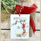 Xmas Watercolour Gift Tags - Set of 6