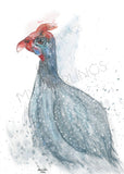 Feathers & Finesse: Guinea Fowl - Fine Art Print