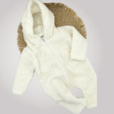 Hoodie Romper: 0-3 Months