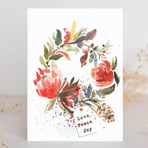 Christmas Wreath Gift Card - Medium (A6)