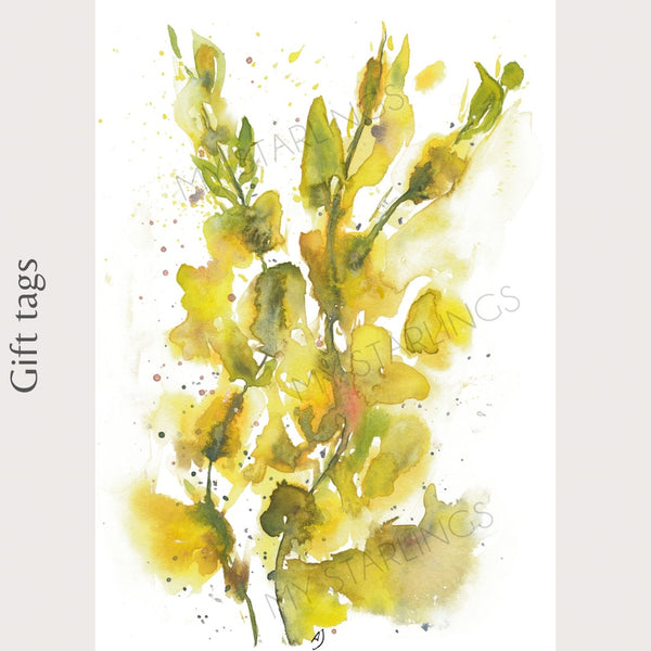 Floral Gift Tag (Single)