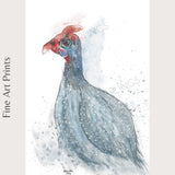 Feathers & Finesse: Guinea Fowl - Fine Art Print