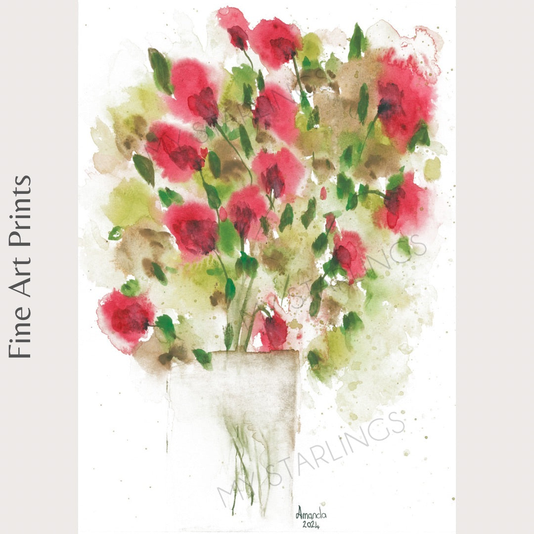 Countryside Bouquet: Fine Art Print