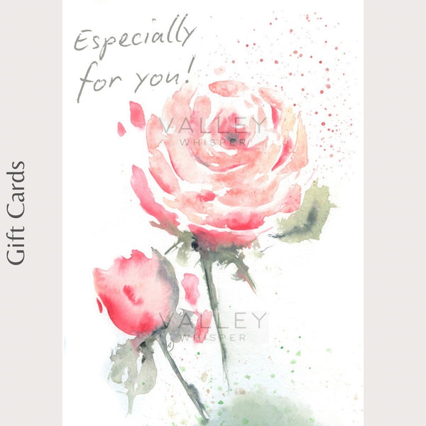 “Especially for you” Roses Gift Card - Small (A7)