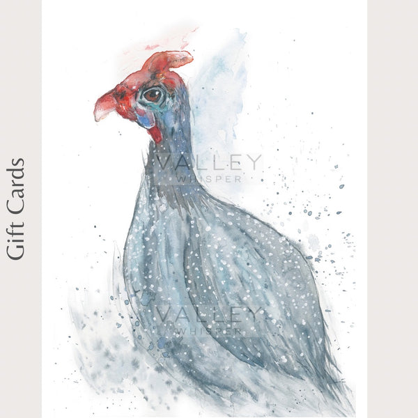 Guinea Fowl Gift Card - Medium (A6)