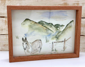 Tilly Donkey Framed Artwork - Original