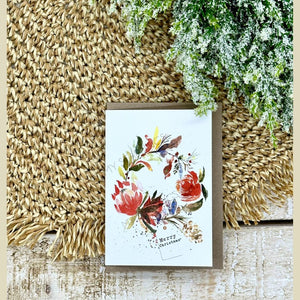 Christmas Wreath Gift Card - Small (A7)