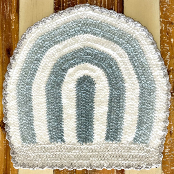 Rainbow Cot Blanket, Crocheted - Colour tba