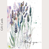 “Thank you” Lavender Gift Card - Medium (A6)