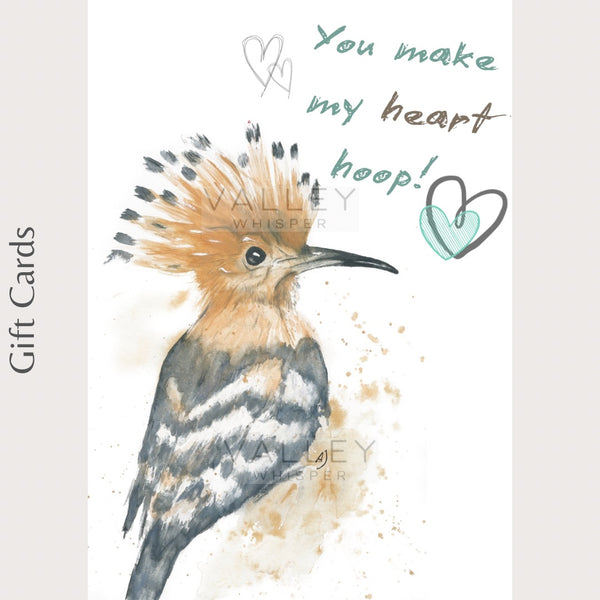 “You make my heart hoop” Gift Card - Medium (A6)