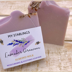 Lavender & Geranium soap bar