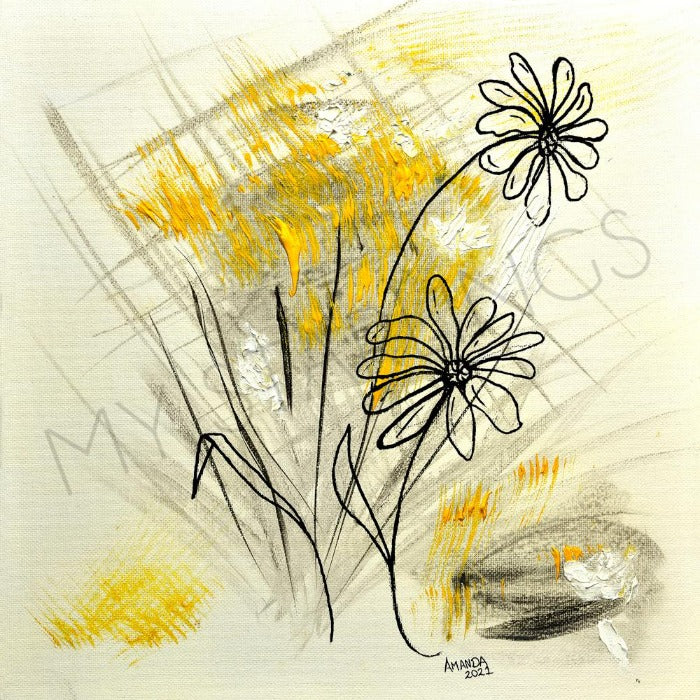 Spring Daisies - artwork print