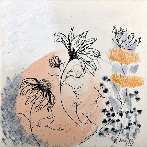 Hazy Spring Flowers - artwork print