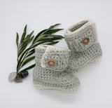 Chunky wrap booties: 3-6 Months