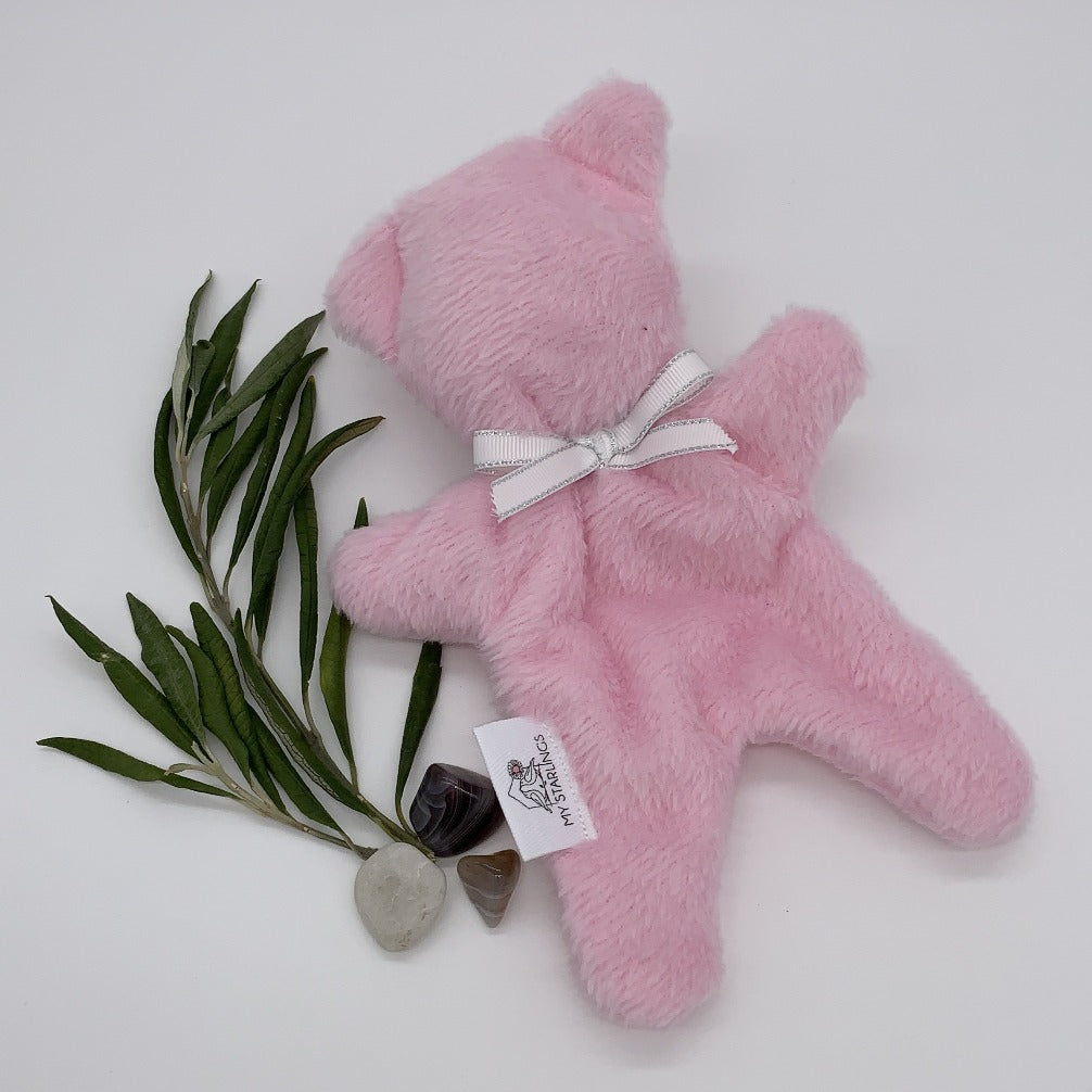Pink taggie - Unstuffed body teddy
