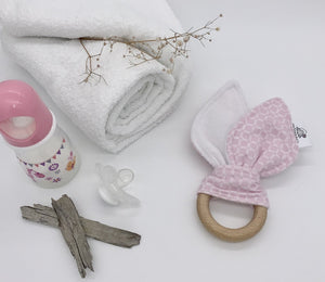 Bunny ear teether rings