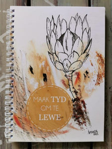 A5 Notebook - Protea "Make time for life"