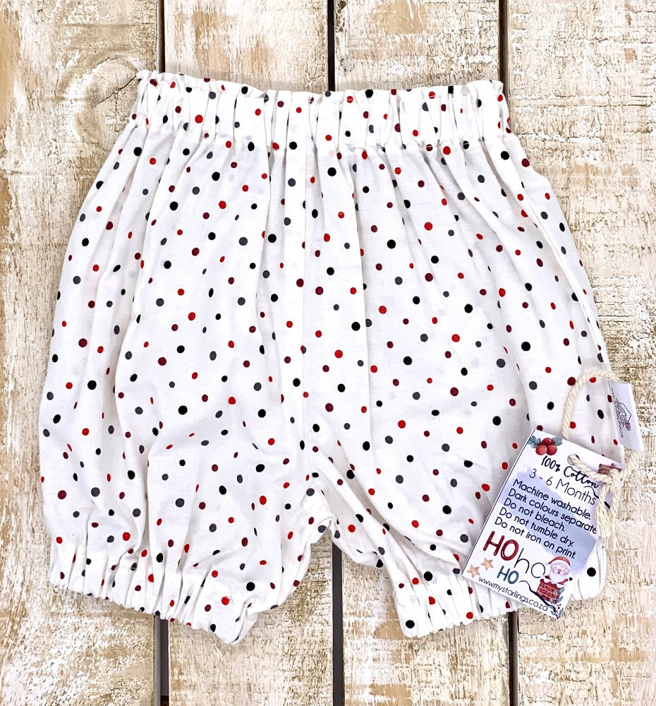 Baby Shorts - Polkadots, 3-6 Months