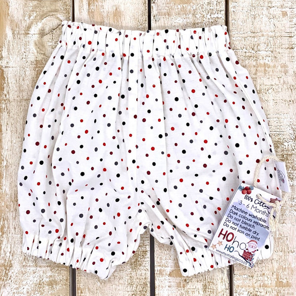 Baby Shorts - Polkadots, 3-6 Months