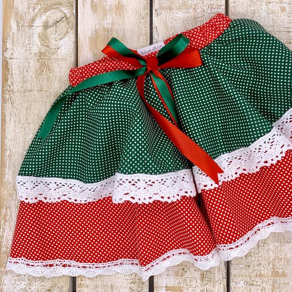 Dots Skirt, Green,  9-12 Months