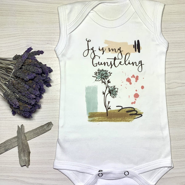 Sleeveless vest, 3-6 Months, Jy is my gunsteling
