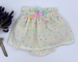 Bloomers - Rainbow Anglaise skirt, 0-3 Months