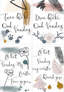 Milestone cards