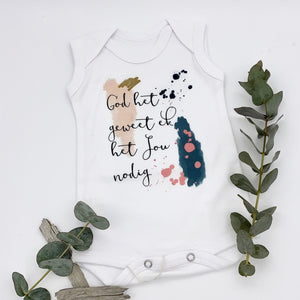 Sleeveless vest, 3-6 Months, God het geweet ek het jou nodig