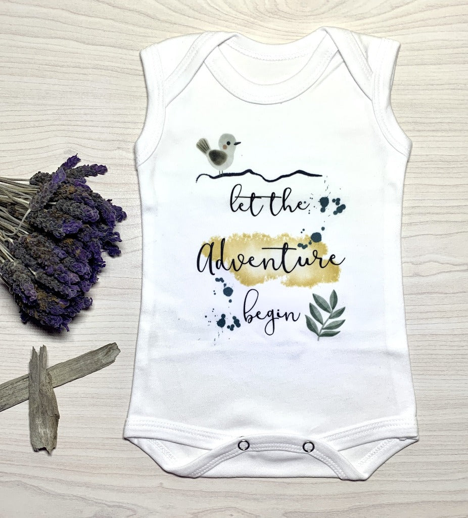 Sleeveless vest, 0-3 Months, Let the adventure begin