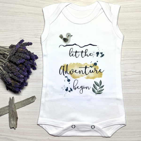 Sleeveless vest, 0-3 Months, Let the adventure begin
