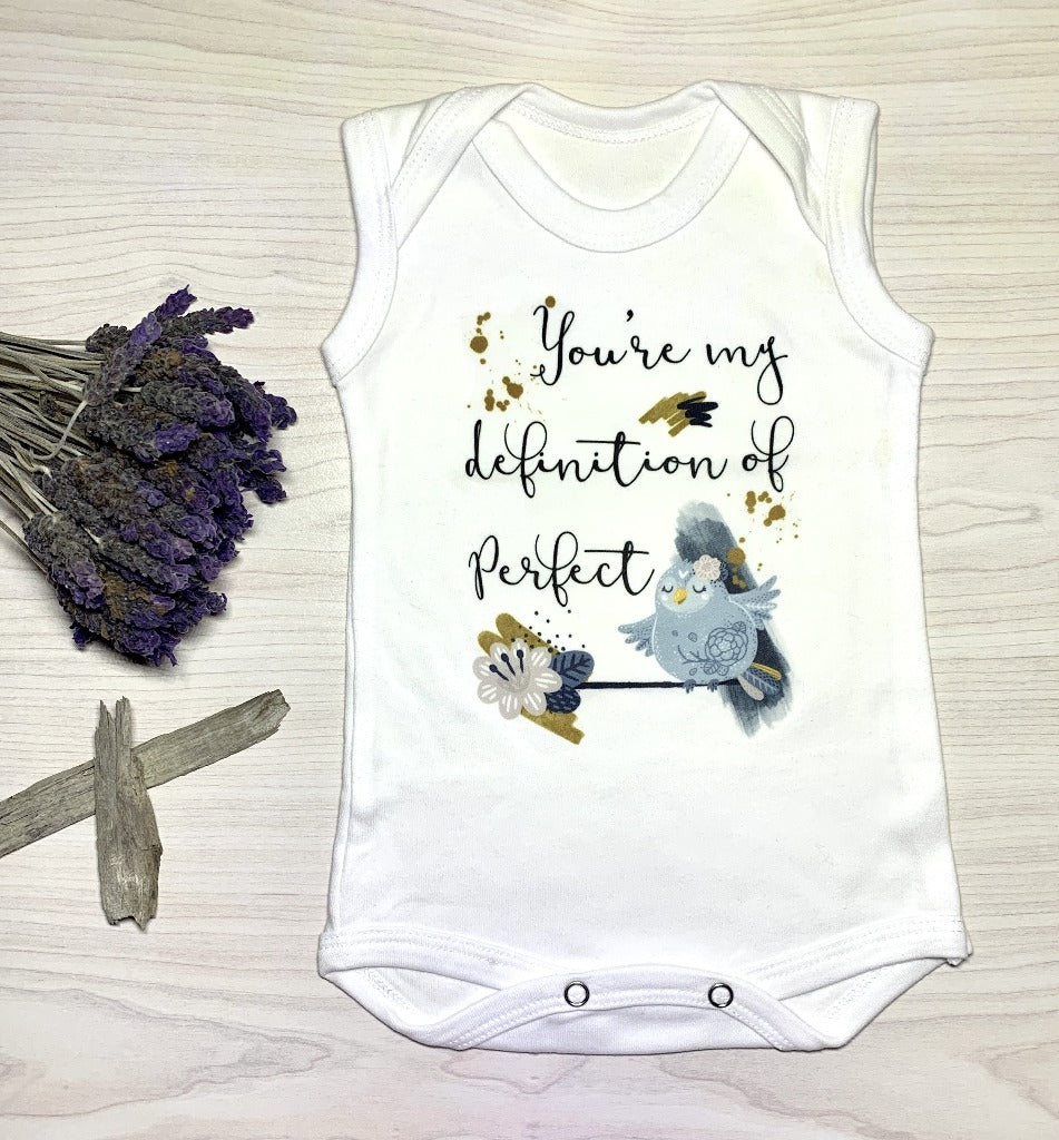 Sleeveless vest, 0-3 Months, You’re my definition of perfect