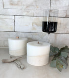 Merlot Concrete Candle - 9 x 7 cm