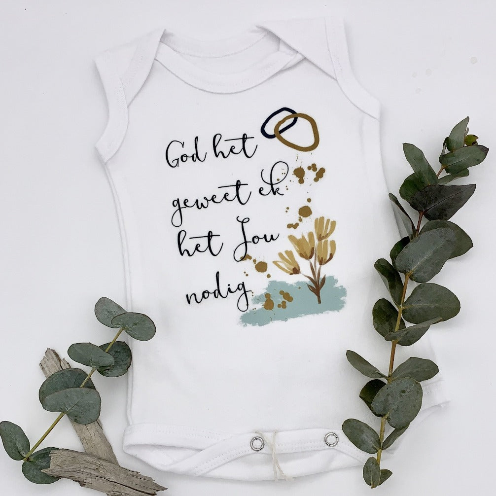 Sleeveless vest, 0-3 Months, God het geweet ek het jou nodig