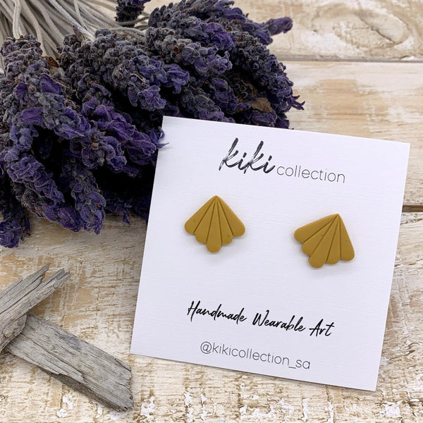 Earrings, Mustard Stud