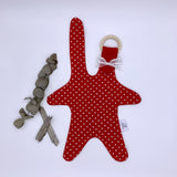 Teether cloth - Red dots