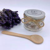 Lavender Bath Salt with wooden spoon (250g)